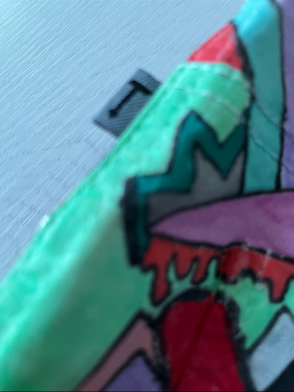 BNWOT RARE Limited Edition TRIPP NYC Graffiti Graphic Flared Denim Pants - Picture 4 of 7